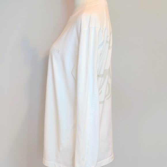 ARC'TERYX Kragg Cotton Bird Crew Long Sleeve Women's Tee Size Med. in White - Picture 3 of 7